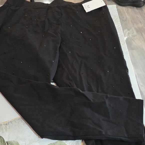 Magaschoni Black Embellished Pants - Picture 2 of 12